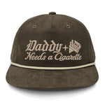 Daddy Needs A Cig Embroidered Flat Bill Hat