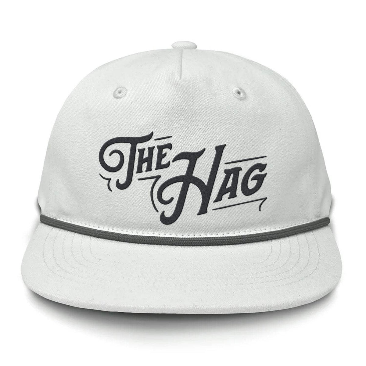 The Hag Embroidered Rope Hat - Salt