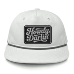 Howdy Darlin' Flat Bill Rope Leather Patch Hat