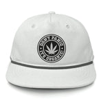 Don't Panic It's Organic Flat Bill Rope Leather Patch Hat