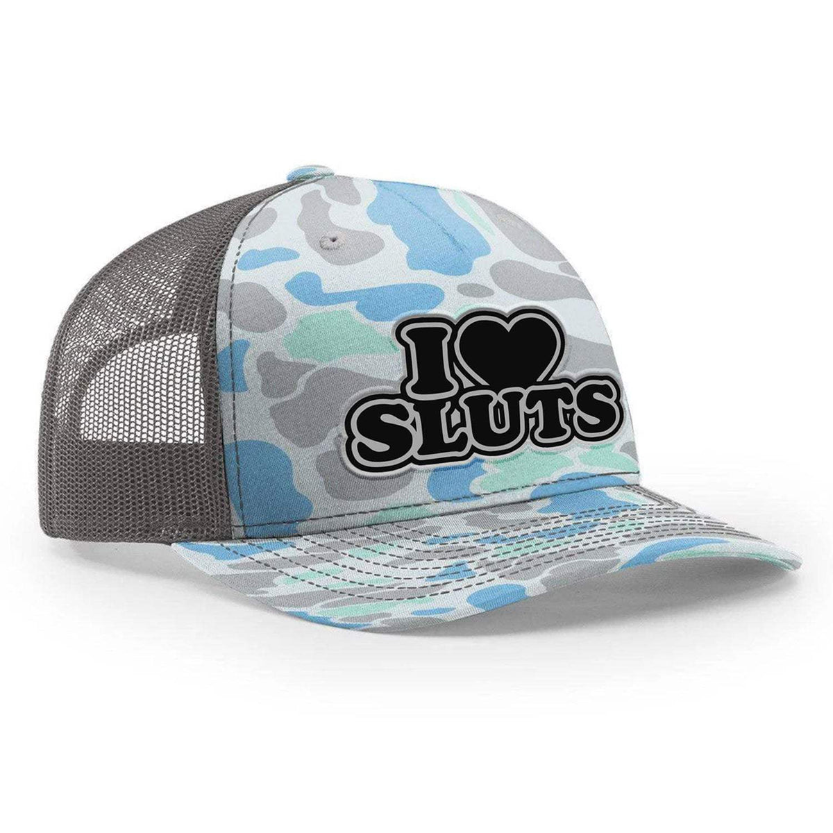 I Love Sluts Classic Trucker Hat - Saltwater