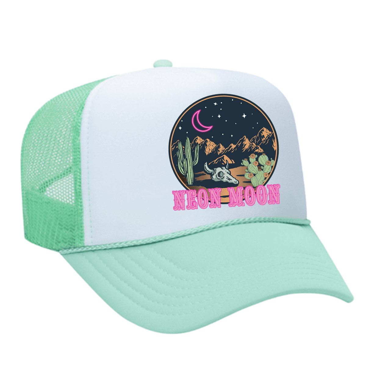 Neon Moon Foam Trucker Hat - Seafoam