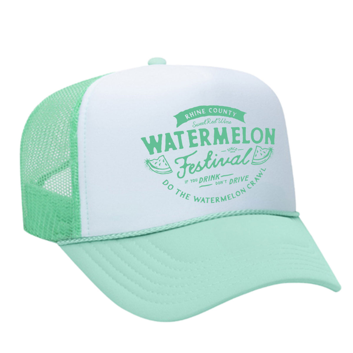Watermelon Crawl Foam Trucker Hat