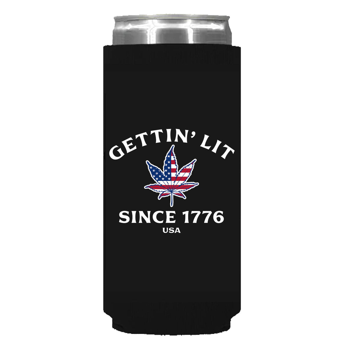 Gettin' LIt Since 1776 Can Sleeve