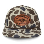 Redneck Mother Flat Bill Rope Leather Patch Hat