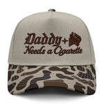 Daddy Needs A Cig Embroidered Camo Hat