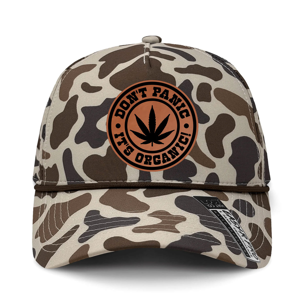 Don't Panic It's Organic Performance Leather Patch Hat