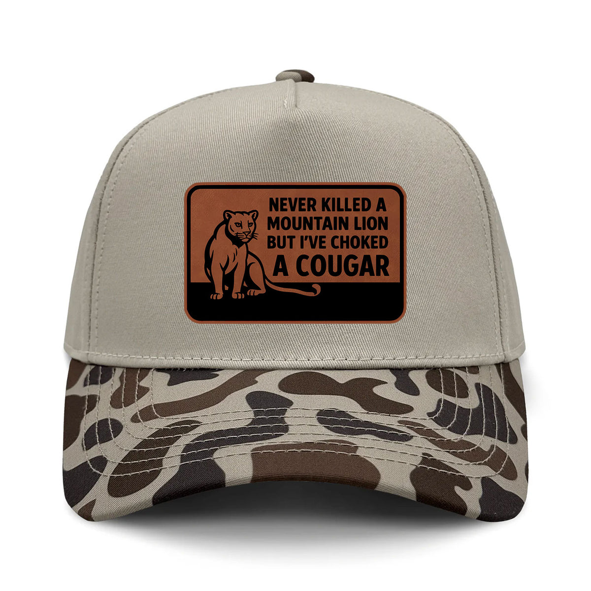 Choked A Cougar 5-Panel Hybrid Camo Hat