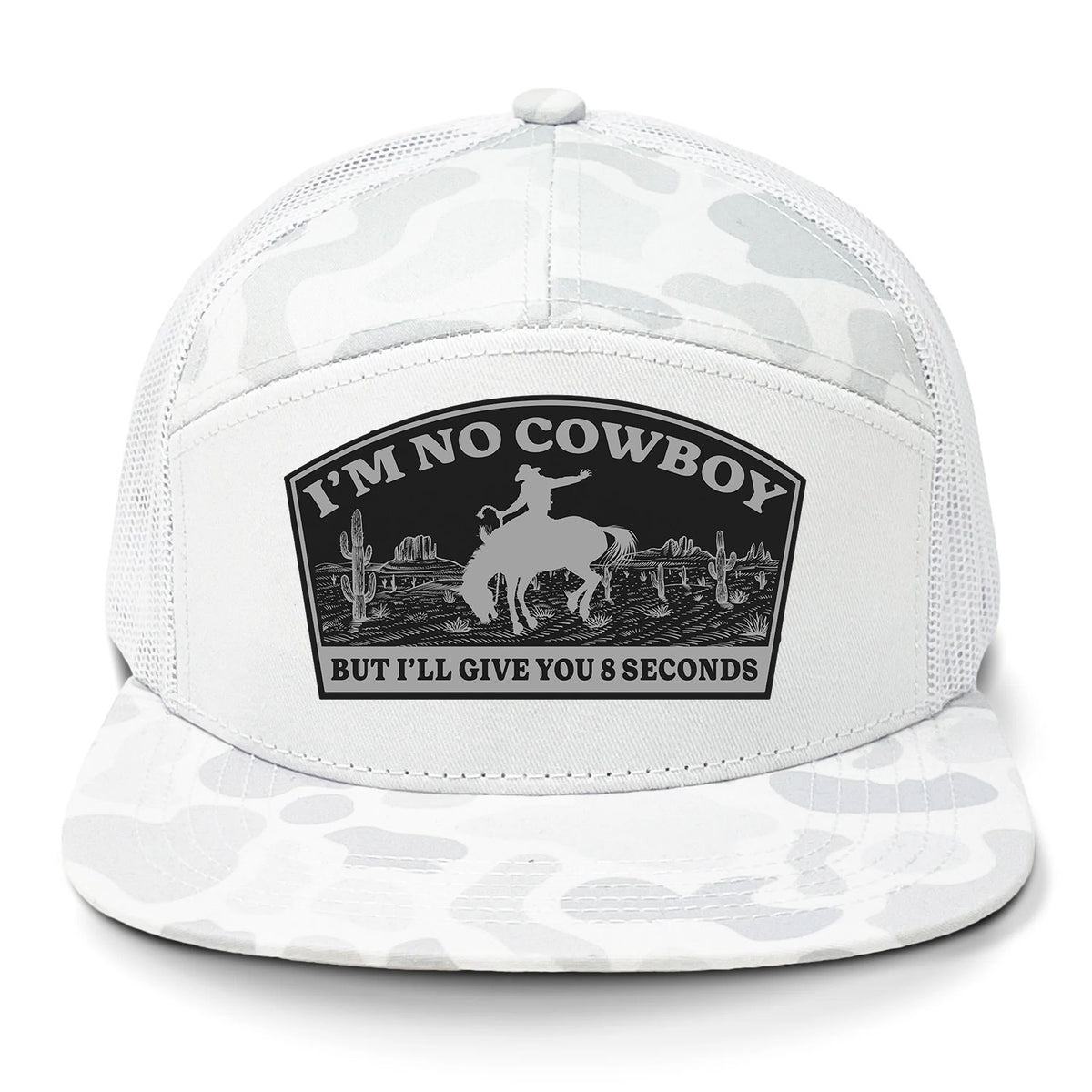 I'm No Cowboy 7 Panel Hat