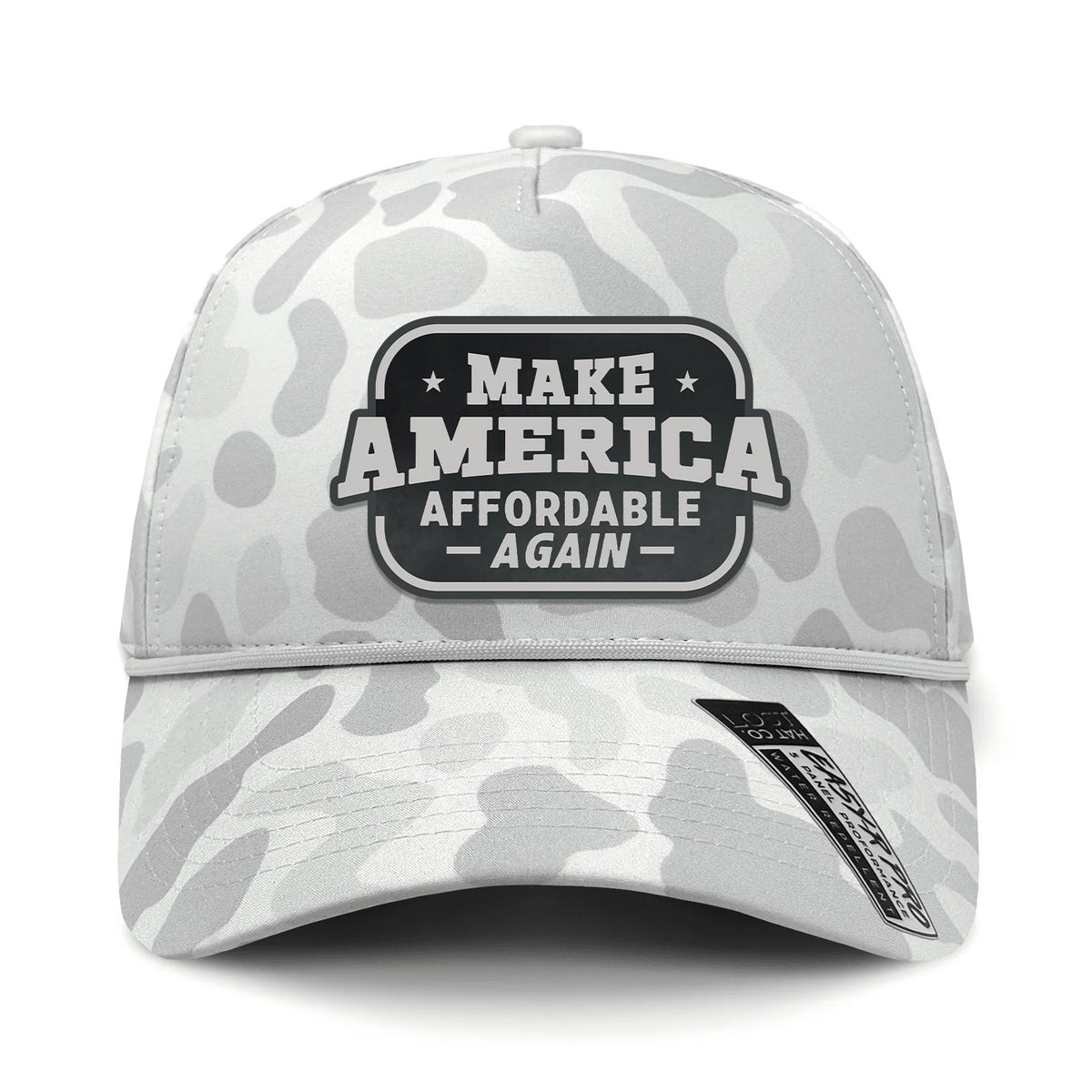 Make America Affordable Again Performance Leather Patch Hat - Sneaux