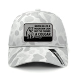 Choked A Cougar Performance Leather Patch Hat