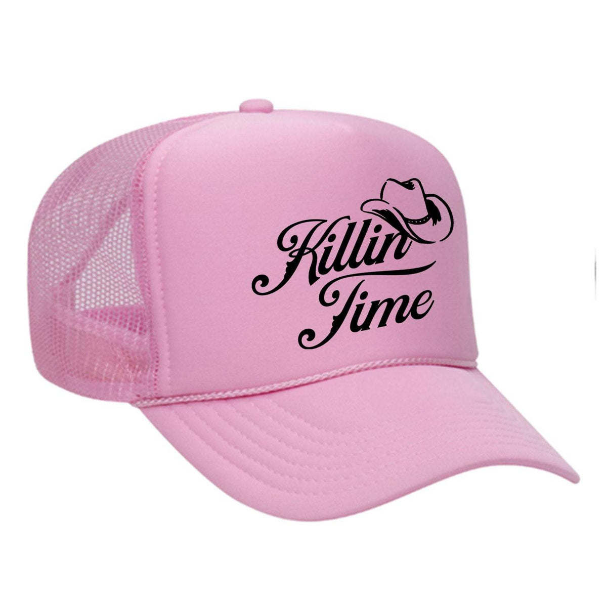 Killin' Time Foam Trucker Hat - Soft Pink