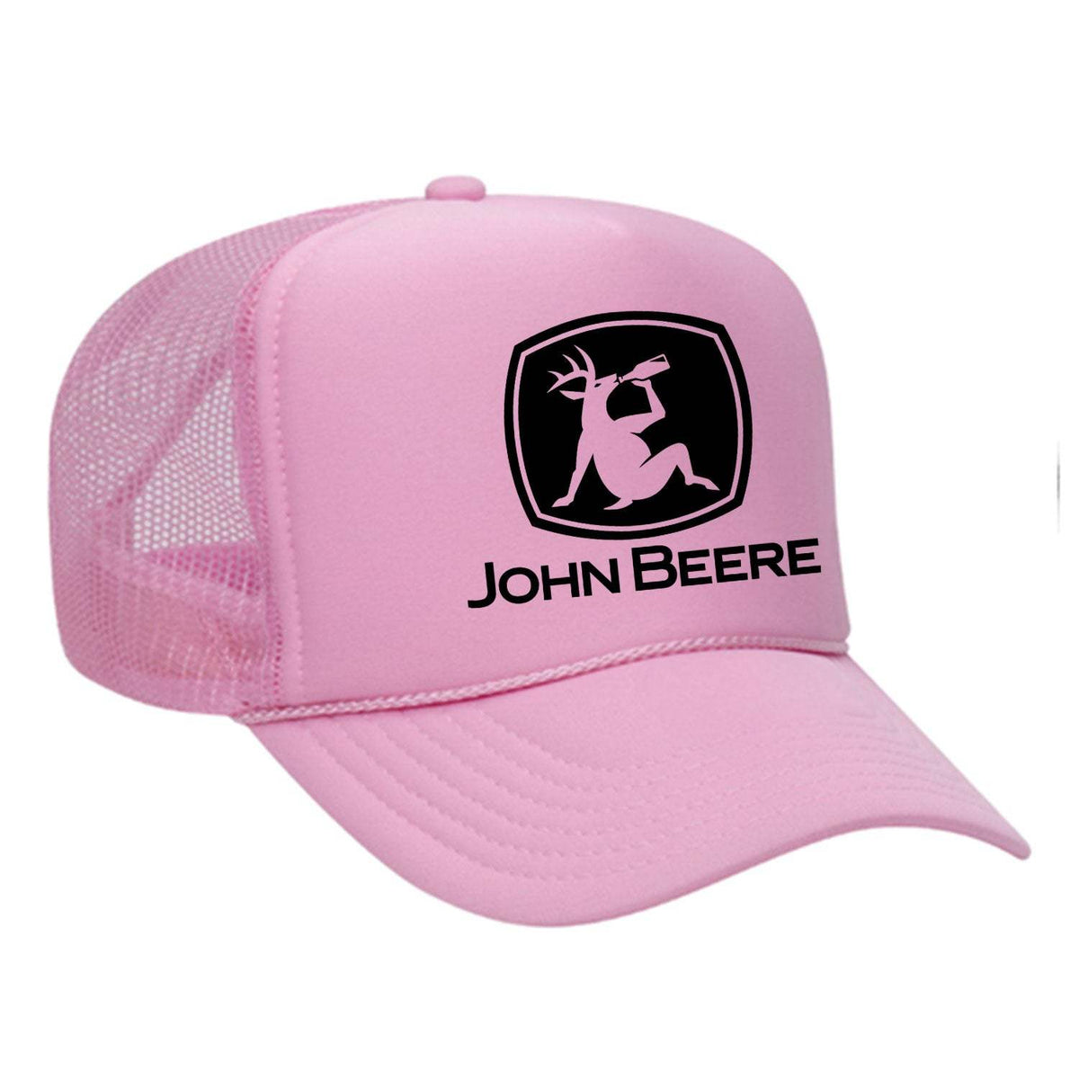 John Beere Foam Trucker Hat - Soft Pink