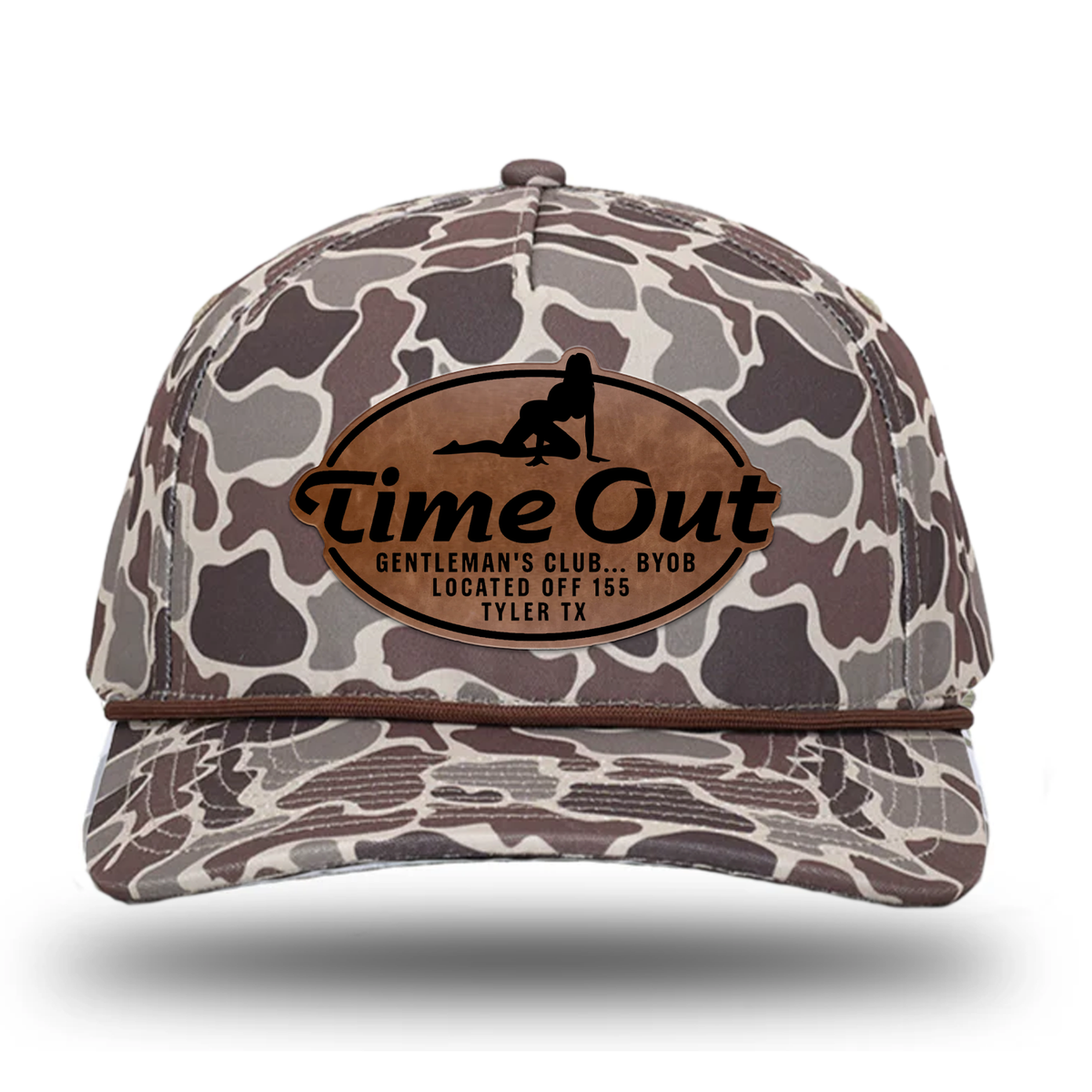 Time Out Gentleman's Club Leather Patch Hat