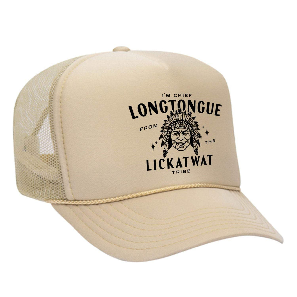 Chief Longtongue Foam Trucker Hat - Tan