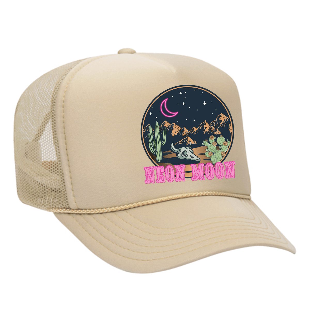 Neon Moon Foam Trucker Hat - Tan
