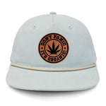 Don't Panic It's Organic Flat Bill Rope Leather Patch Hat