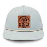 Chief Pokalotatwat Flat Bill Rope Leather Patch Hat