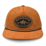 Redneck Mother Flat Bill Rope Leather Patch Hat
