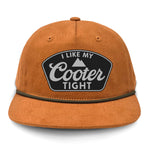 I Like My Cooter Tight Flat Bill Rope Leather Patch Hat