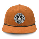 Don't Panic It's Organic Flat Bill Rope Leather Patch Hat