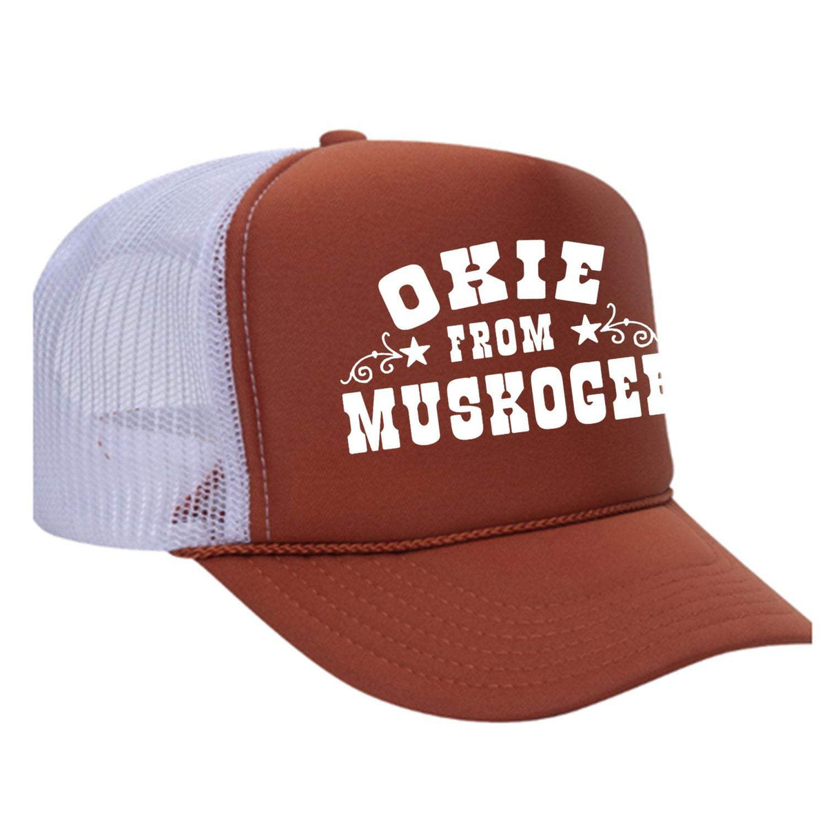 Okie From Muskogee Foam Trucker Hat - Texas Orange