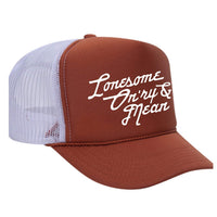 Lonesome, On'ry & Mean Foam Trucker Hat - Texas Orange