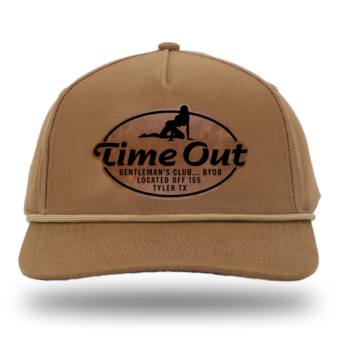Time Out Gentleman's Club Rope Leather Patch Hat