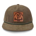 Chief Pokalotatwat Flat Bill Rope Leather Patch Hat