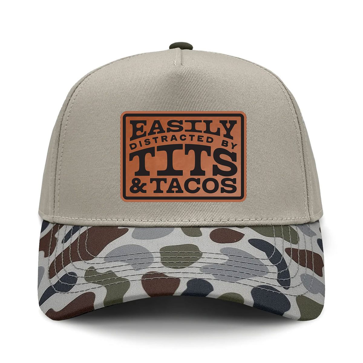 Easily Distracted By Tits & Tacos Patch Hat