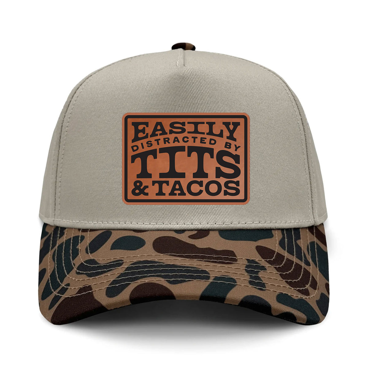 Easily Distracted By Tits & Tacos Patch Hat