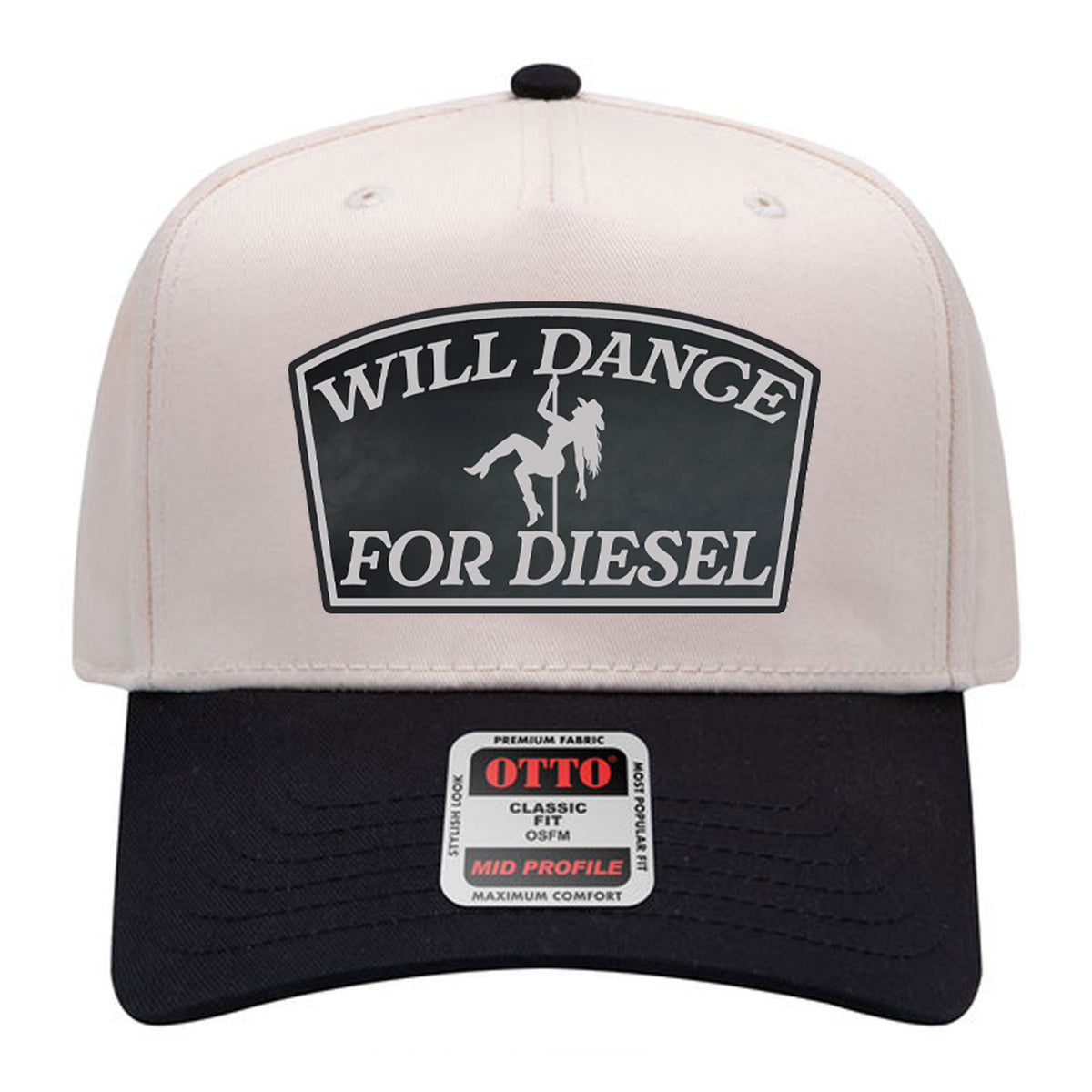 Will Dance For Diesel Ladies Patch Hat