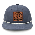 Chief Pokalotatwat Flat Bill Rope Leather Patch Hat