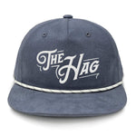 The Hag Embroidered Rope Hat - Vintage Navy