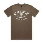 Never Shoot With Your Drinkin' Hand Premium Tee