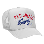 Red, White & Rowdy Foam Trucker Hat