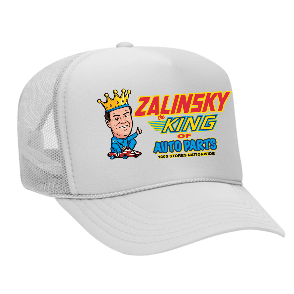Zalinsky The King Of Auto Parts Foam Trucker Hat