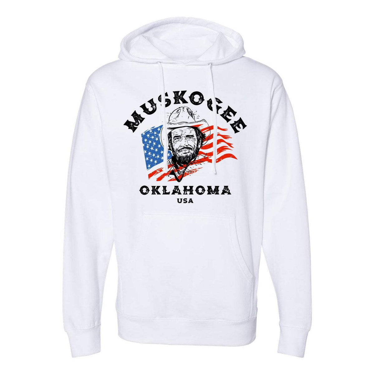 Haggard Old Flag Hoodie - White
