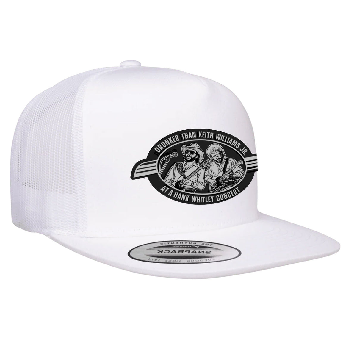 Hank Whitley Flat Bill Trucker Hat