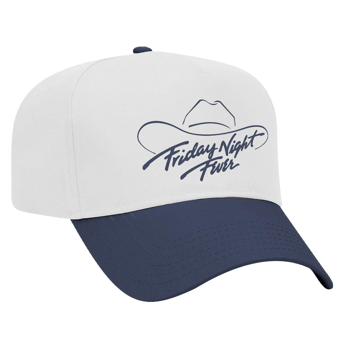 Friday Night Fever Two Tone Hat - White / Navy