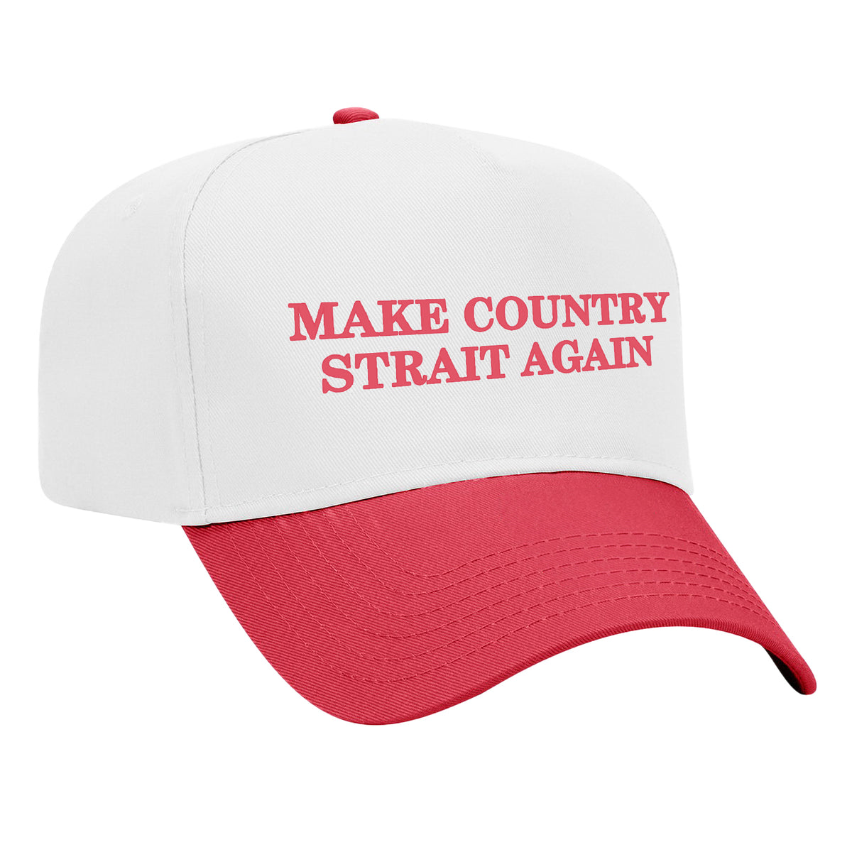 Make Country Strait Again Embroidered Mid-Profile Hat